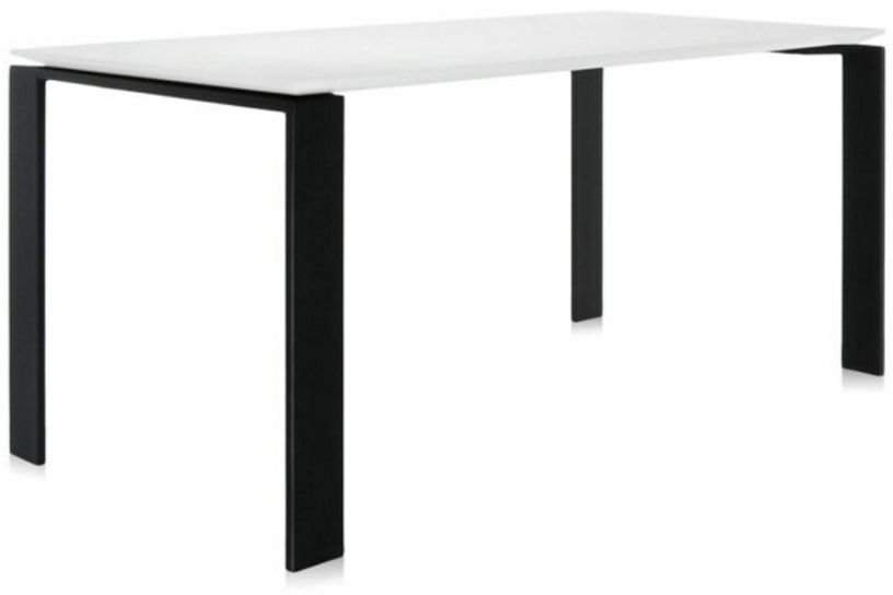 Table à manger noir et blanc 158x79 Four tavolo - Kartell - The Cool Republic