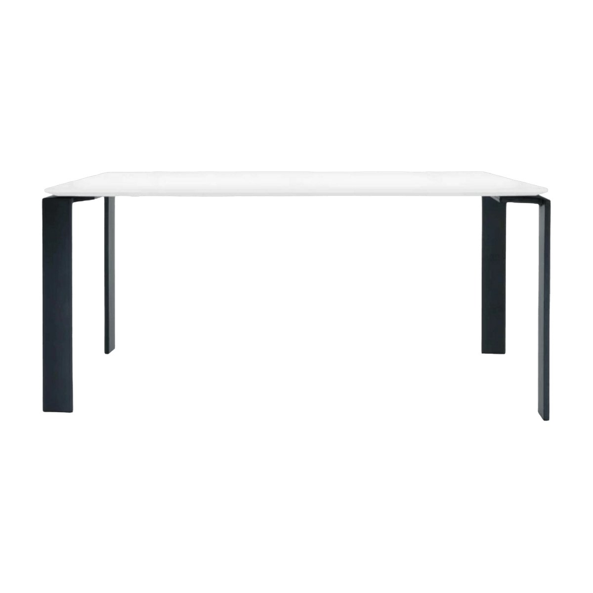 Table à manger noir et blanc 158x79 Four tavolo - Kartell - The Cool Republic