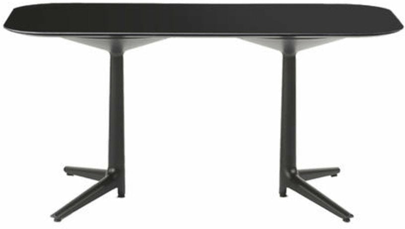 Table à manger noire 158x90 Multiplo - Kartell - The Cool Republic