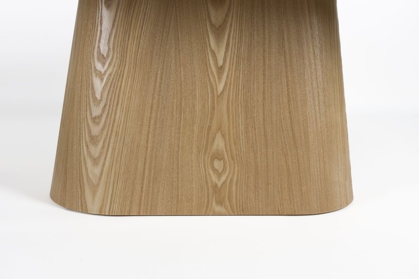Table à manger ovale en bois de chêne naturel et pierre blanche 180x90cm Octave - The Cool Republic - The Cool Republic