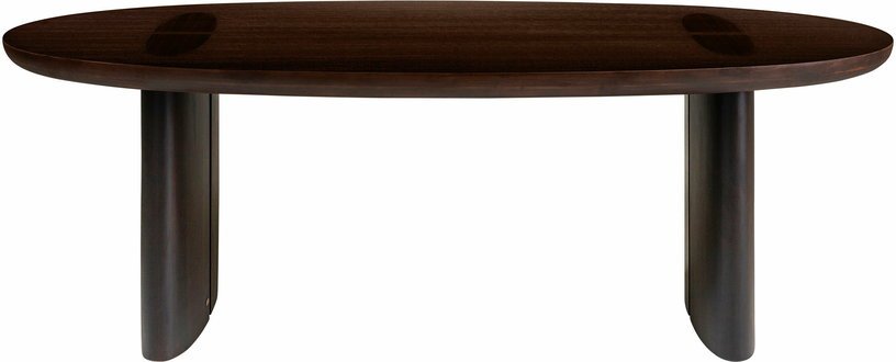 Table à manger ovale en bois marron 230 x 105 cm Durban - Versmissen - The Cool Republic