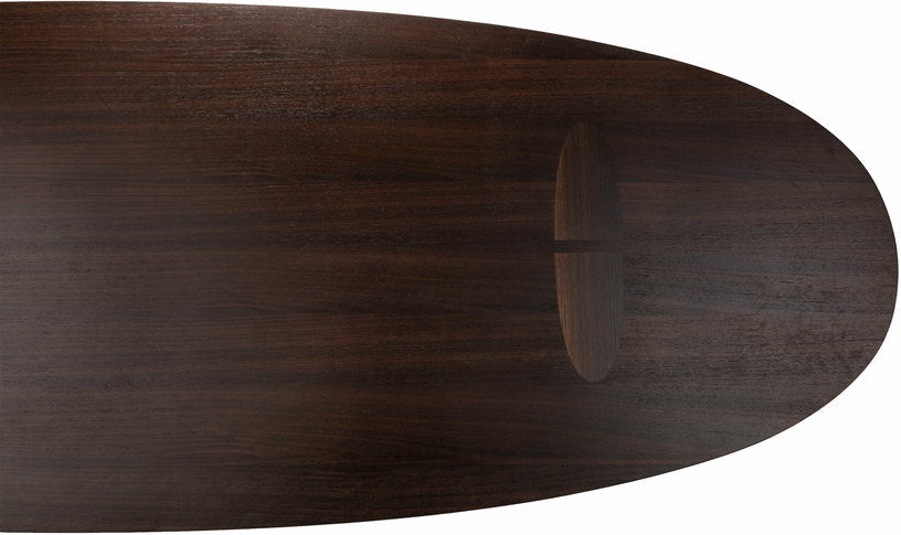 Table à manger ovale en bois marron 350 x 120 cm Durban - Versmissen - The Cool Republic