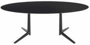 Table à manger ovale noire 192x118 Multiplo - Kartell - The Cool Republic