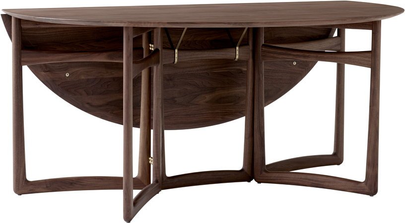 Table à manger pliable en bois marron Drop Leaf - &tradition - The Cool Republic