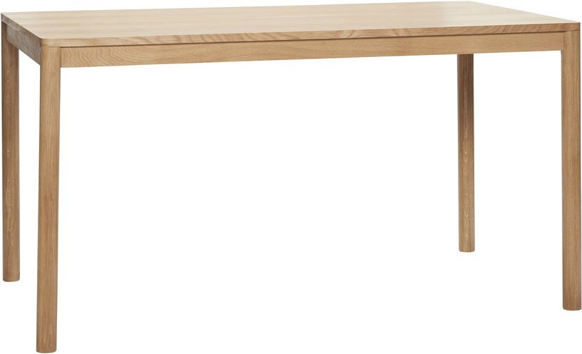 Table à manger rectangle en bois naturel 140 x 80 cm - Hübsch - The Cool Republic
