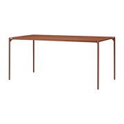 Table à manger rectangluaire en acier terracotta 160 x 80 cm Novo - AYTM - The Cool Republic
