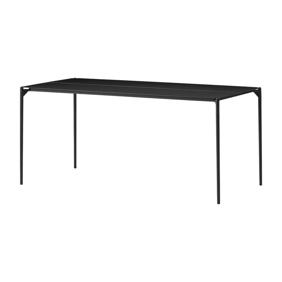 Table à manger rectangulaire en acier noir 160 x 80 cm Novo - AYTM - The Cool Republic