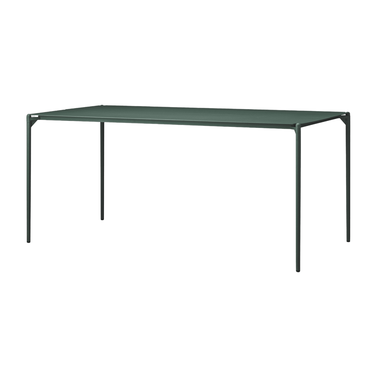 Table à manger rectangulaire en acier vert 160 x 80 cm Novo - AYTM - The Cool Republic