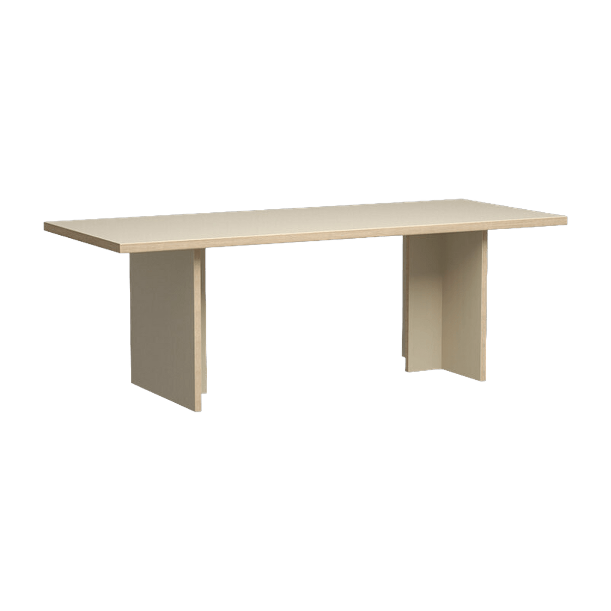 Table à manger rectangulaire en bois crème 220x90 cm - HKliving - The Cool Republic