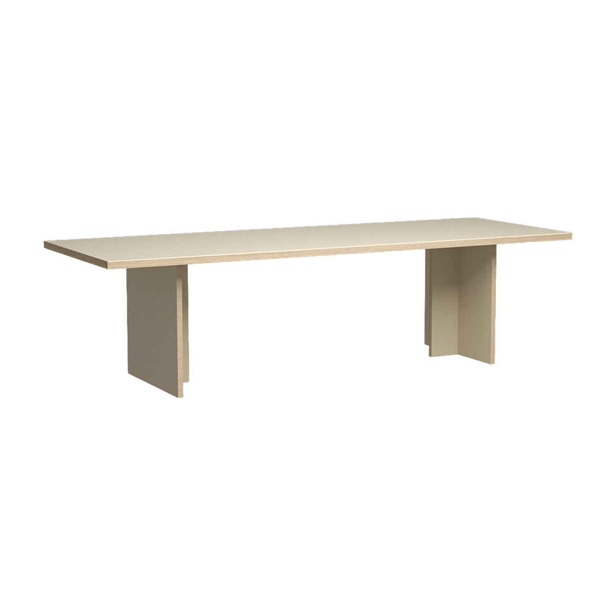 Table à manger rectangulaire en bois crème 280x100cm - HKliving - The Cool Republic