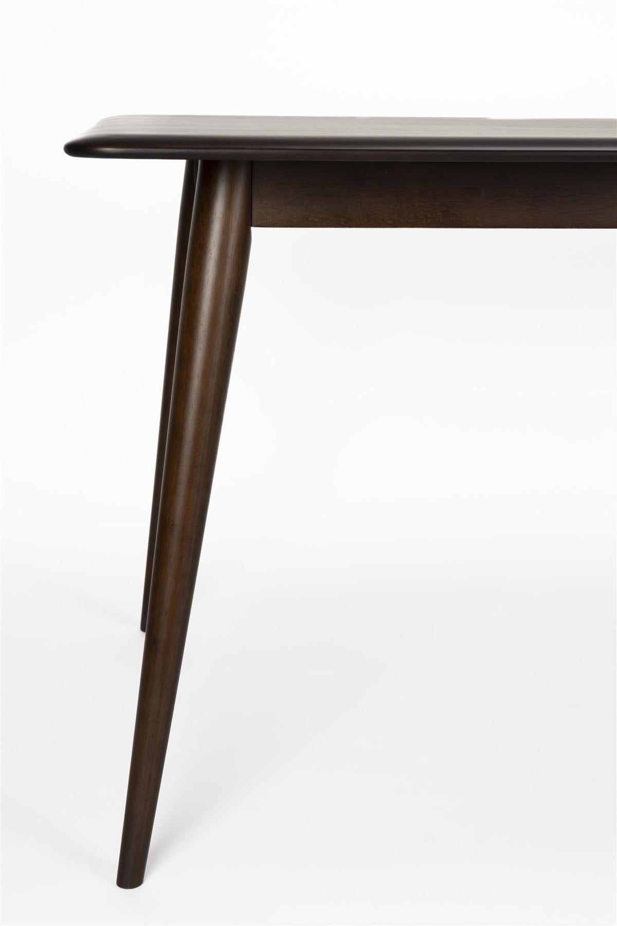 Table à manger rectangulaire en bois massif foncé 180x80x75cm Elroy - Dutchbone - The Cool Republic