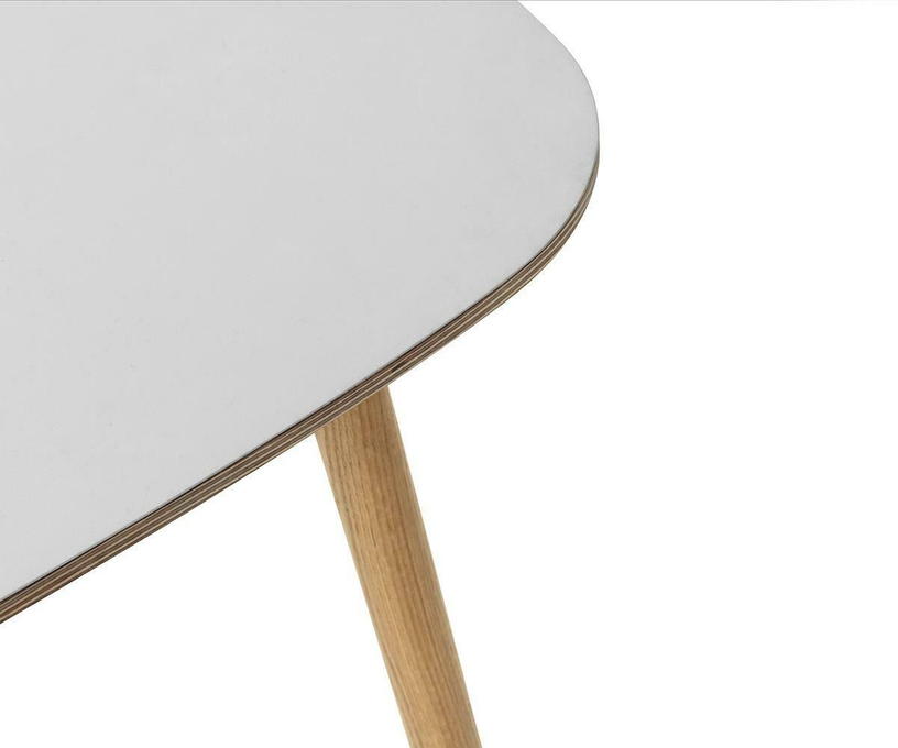 Table à manger rectangulaire en chêne et lino gris 95 x 200 cm Form - Normann Copenhagen - The Cool Republic