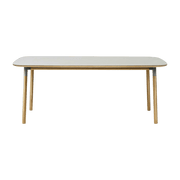 Table à manger rectangulaire en chêne et lino gris 95 x 200 cm Form - Normann Copenhagen - The Cool Republic