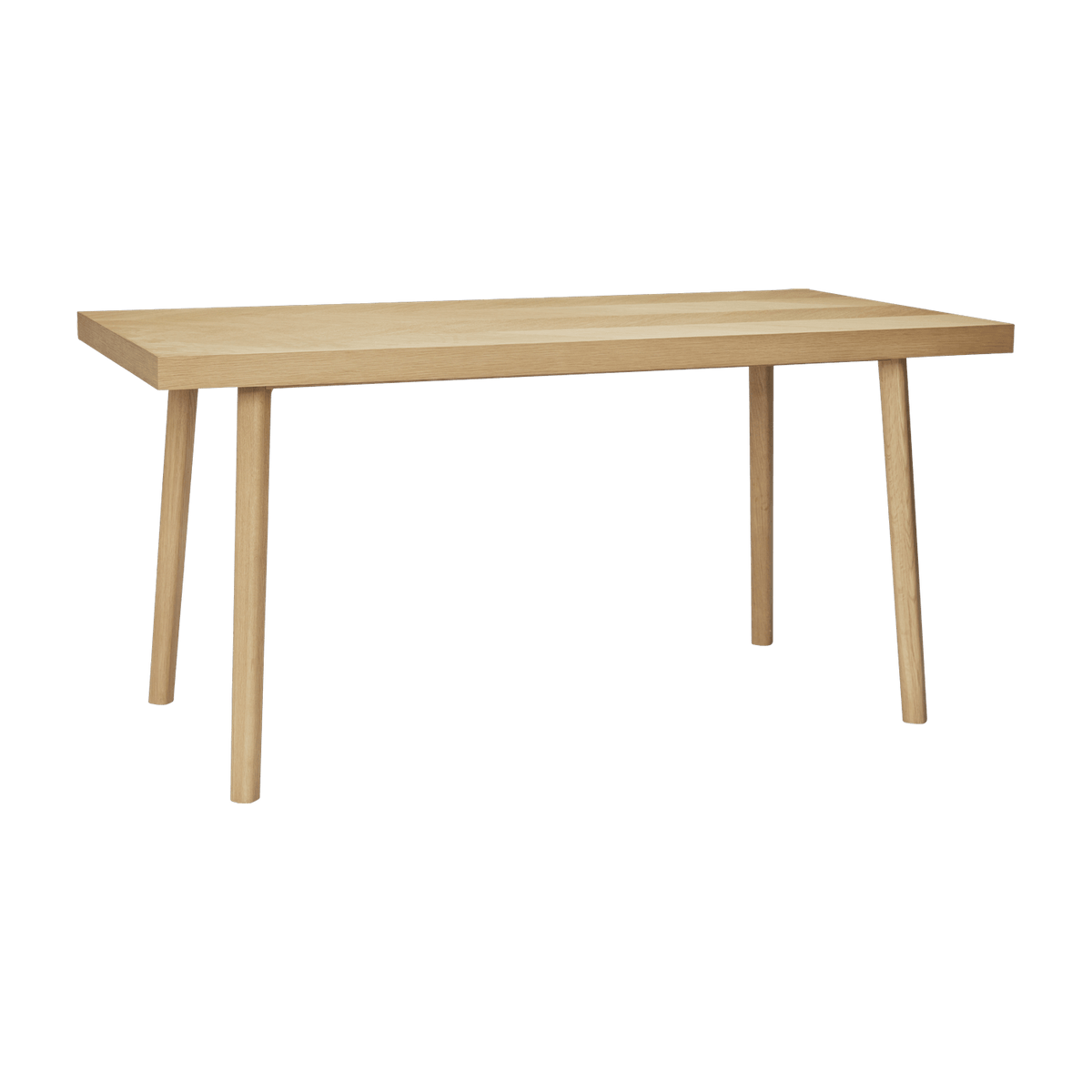 Table à manger rectangulaire en chêne naturel 160x80 cm Herringbone - Hübsch - The Cool Republic