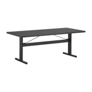 Table à manger rectangulaire en chêne noire 200 cm Passerelle - Hay - The Cool Republic