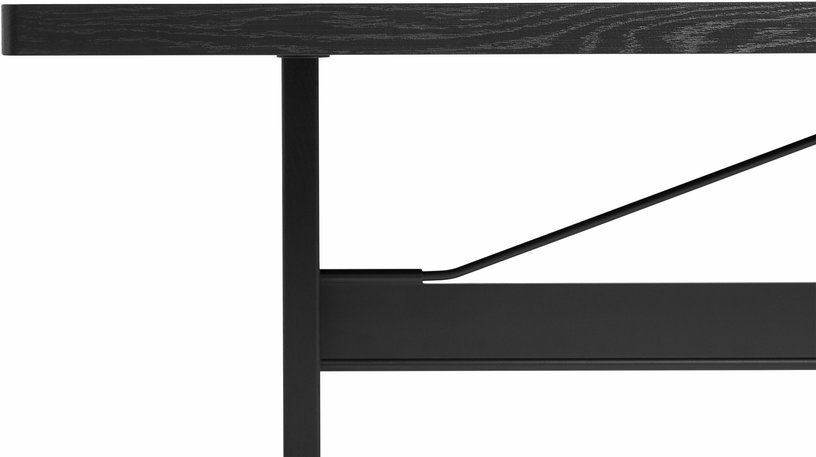 Table à manger rectangulaire en chêne noire 200 cm Passerelle - Hay - The Cool Republic