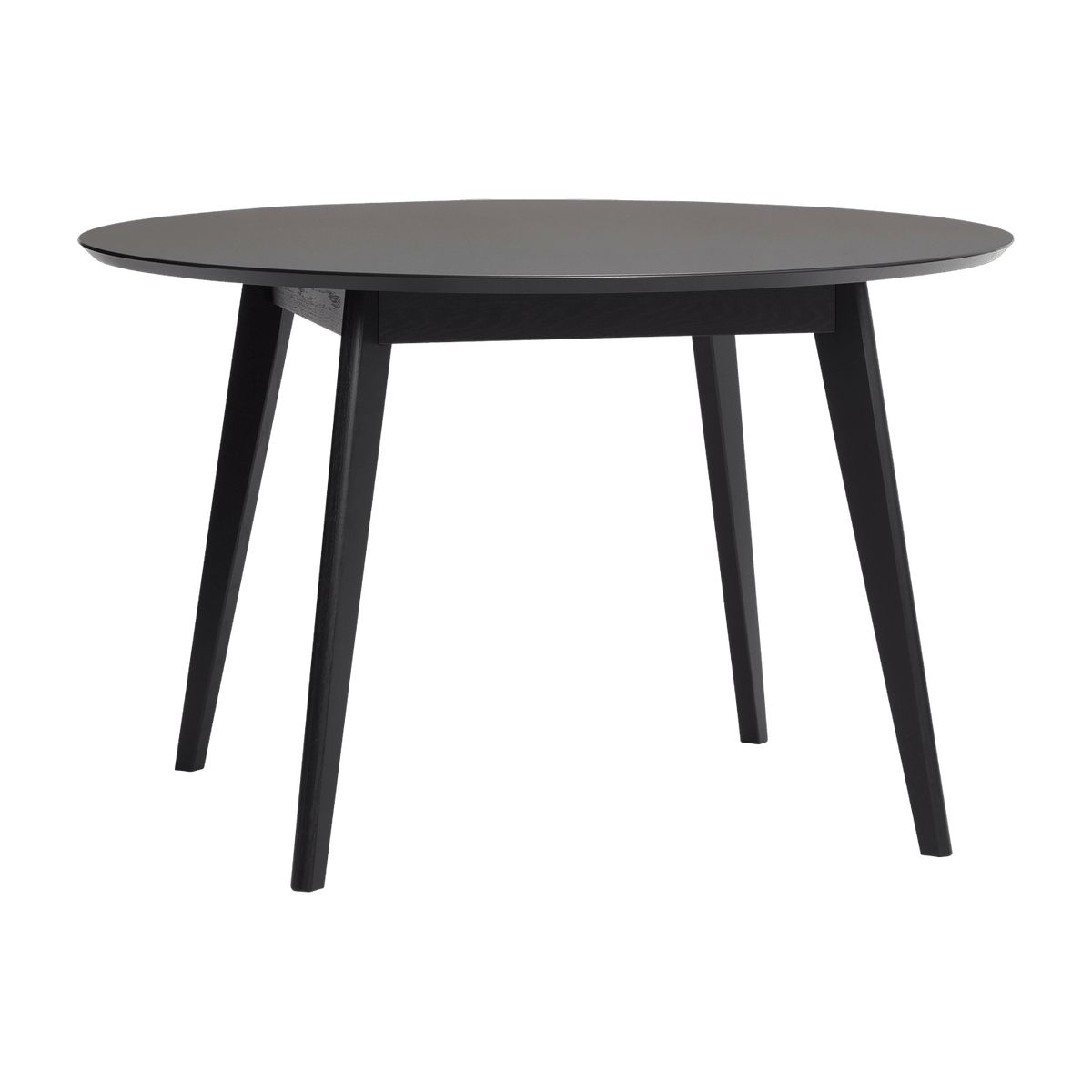Table à manger ronde 120 cm en bois noir - Hübsch - The Cool Republic
