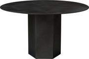 Table à manger ronde en acier noir minuit Epic - Gubi - The Cool Republic