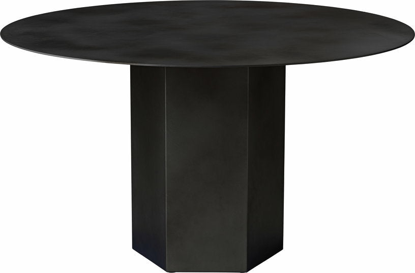 Table à manger ronde en acier noir minuit Epic - Gubi - The Cool Republic