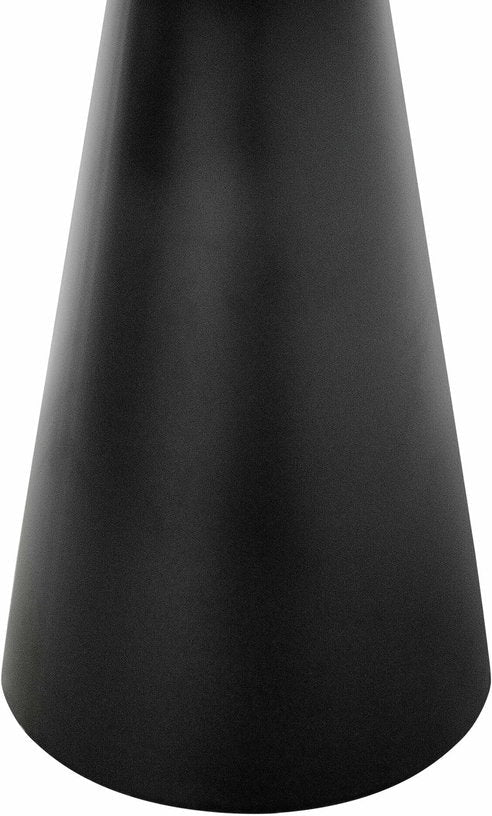 Table à manger ronde en acier noire 120 x 76 cm Cone - Versmissen - The Cool Republic