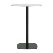 Table à manger ronde en aluminium noir et acier blanc 60 cm Form - Normann Copenhagen - The Cool Republic
