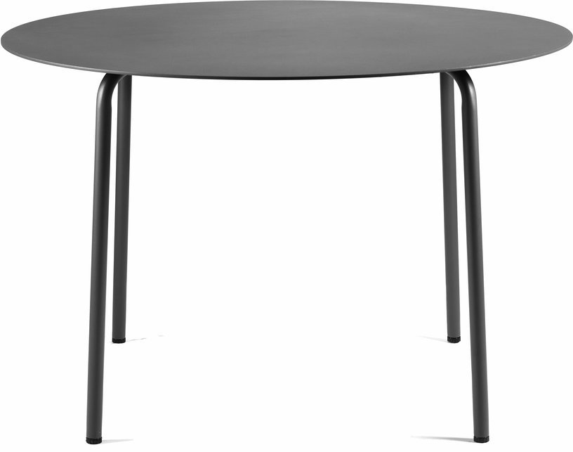 Table à manger ronde en aluminium noire 115 x 74 cm August - Serax - The Cool Republic
