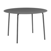 Table à manger ronde en aluminium noire 115 x 74 cm August - Serax - The Cool Republic
