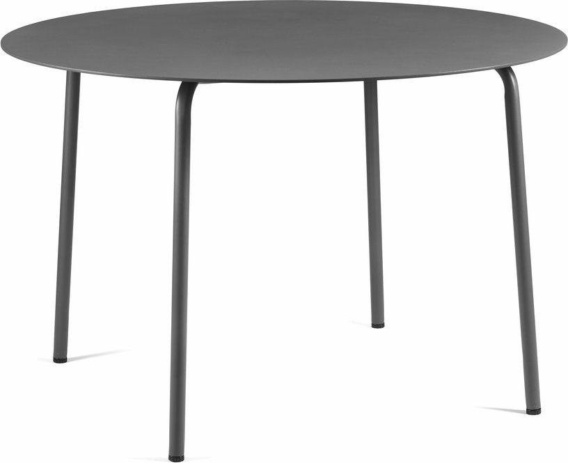 Table à manger ronde en aluminium noire 115 x 74 cm August - Serax - The Cool Republic