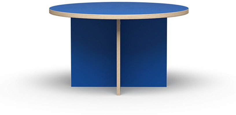 Table à manger ronde en bois bleu 129 cm - HKliving - The Cool Republic