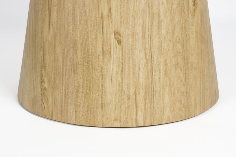 Table à manger ronde en bois de chêne naturel et pierre blanche 115cm Octave - The Cool Republic - The Cool Republic