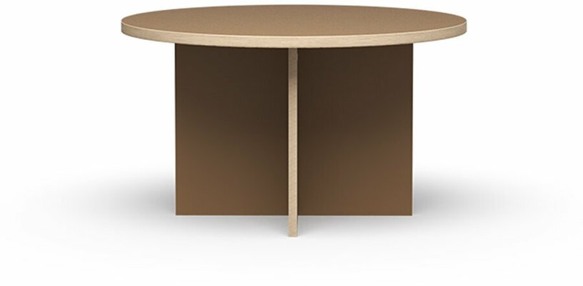Table à manger ronde en bois marron 129 cm - HKliving - The Cool Republic