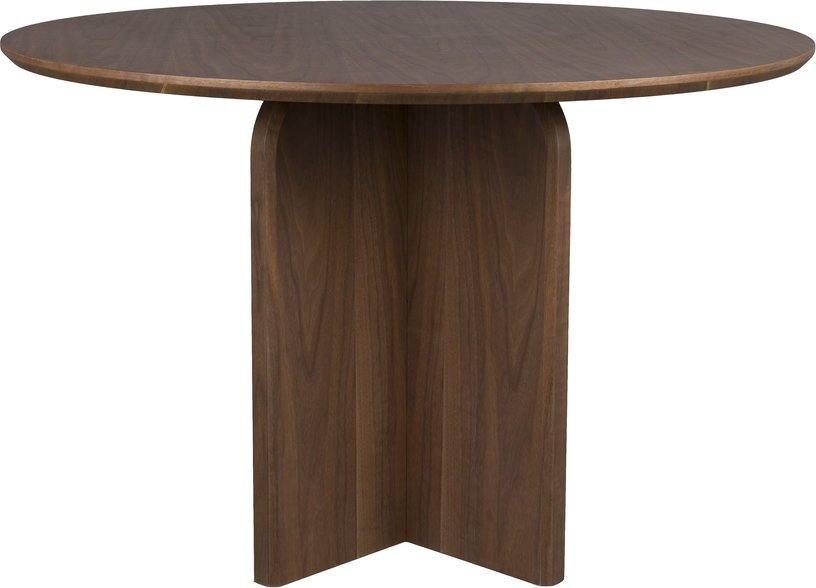 Table à manger ronde en bois marron foncé 120cm Alma - The Cool Republic - The Cool Republic