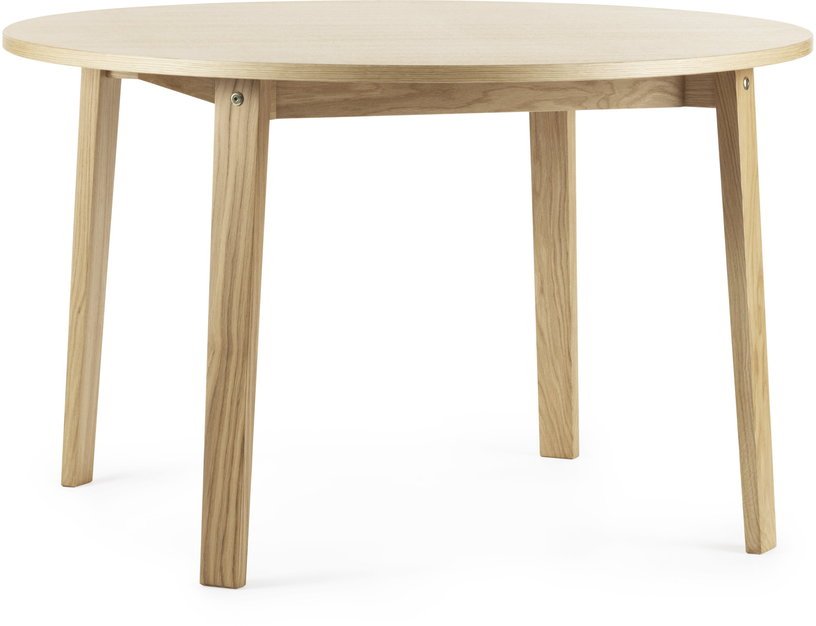 Table à manger ronde en chêne naturel 120 cm Slice Oak - Normann Copenhagen - The Cool Republic
