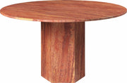 Table à manger ronde en marbre rouge Epic - Gubi - The Cool Republic