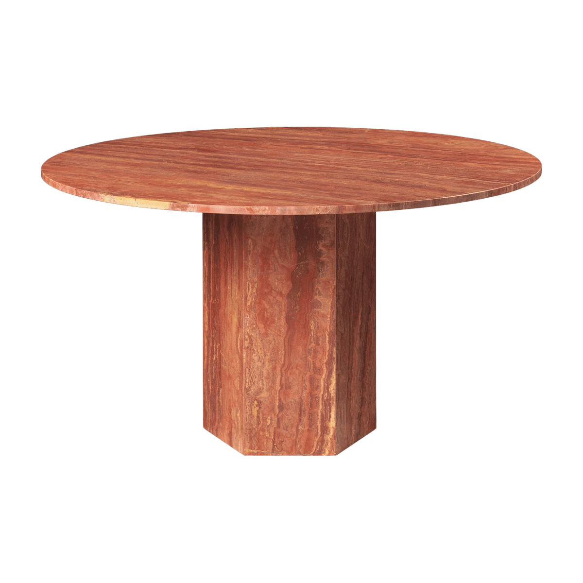 Dining table ronde in red stone Epic - Gubi - The Cool Republic