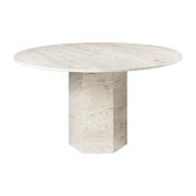 Dining table ronde in white stone Epic - Gubi - The Cool Republic