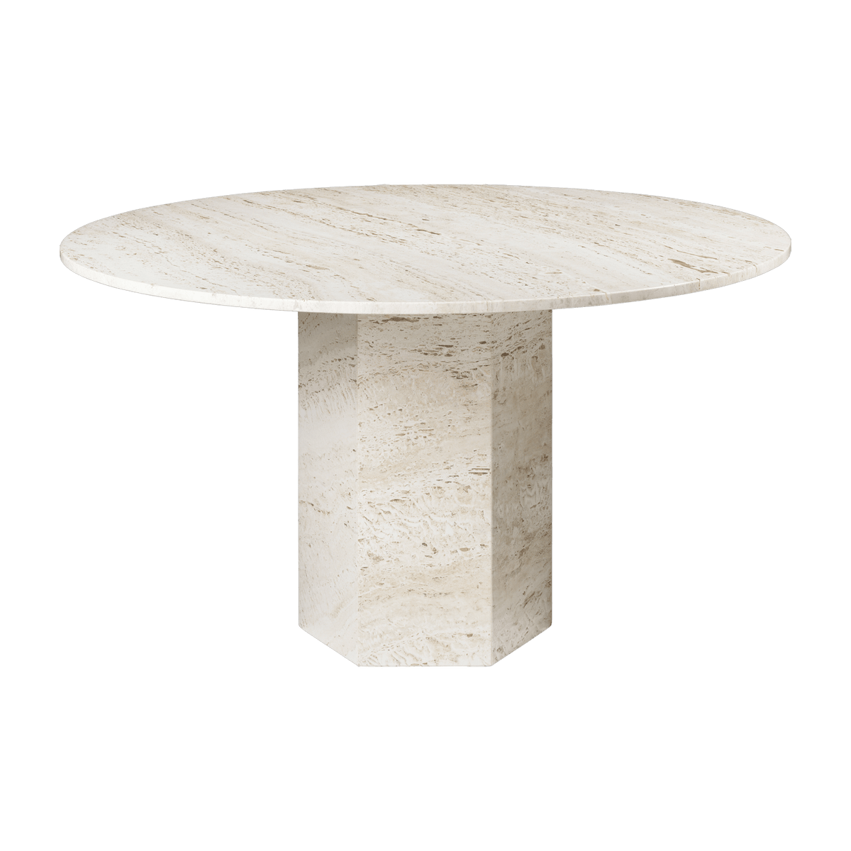 Dining table ronde in white stone Epic - Gubi - The Cool Republic