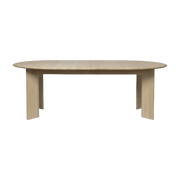 Table à rallonge en hêtre beige 2 places Bevel - Ferm Living - The Cool Republic