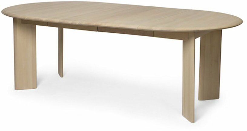 Table à rallonge en hêtre beige 2 places Bevel - Ferm Living - The Cool Republic