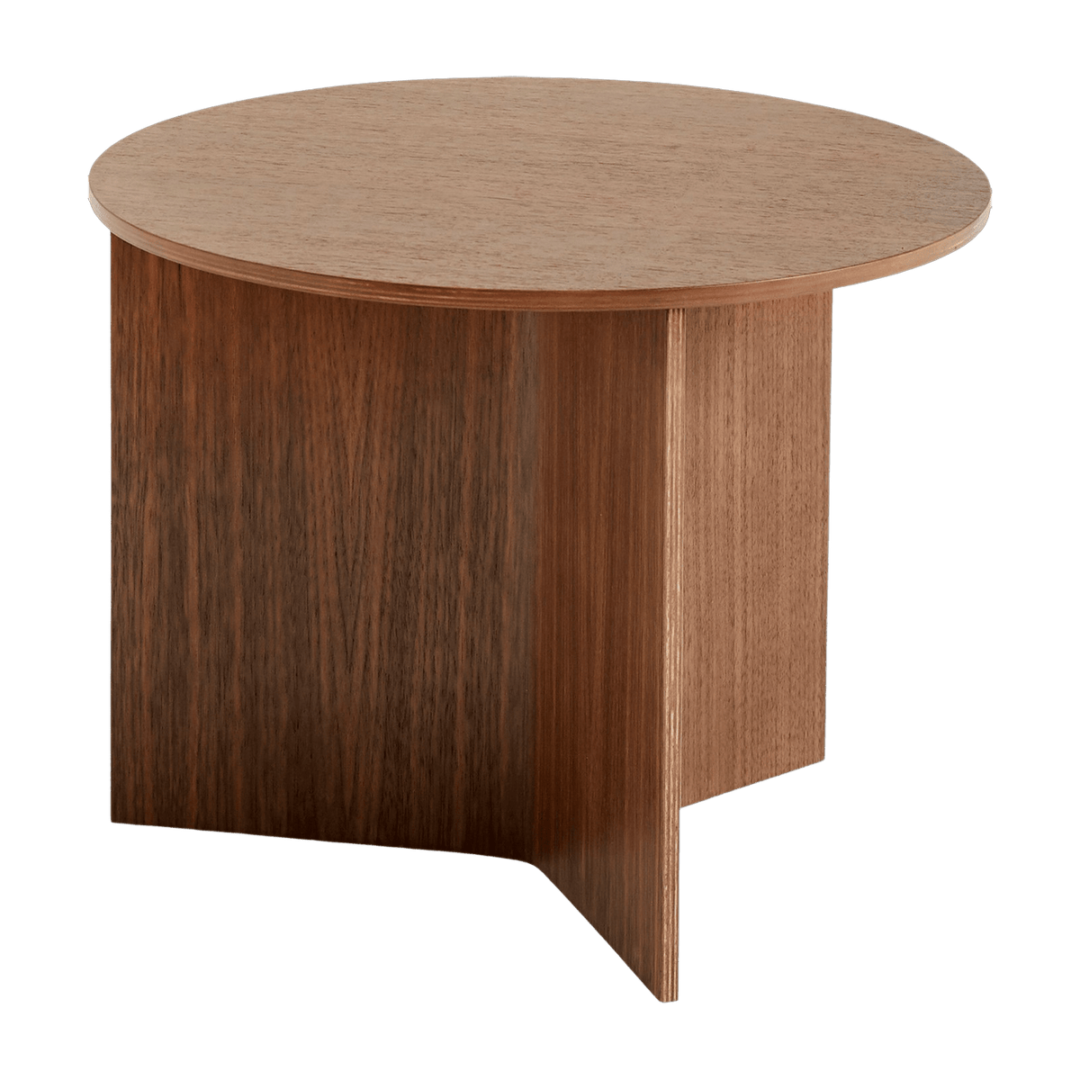Table base ronde en noyer Slit - HAY - The Cool Republic