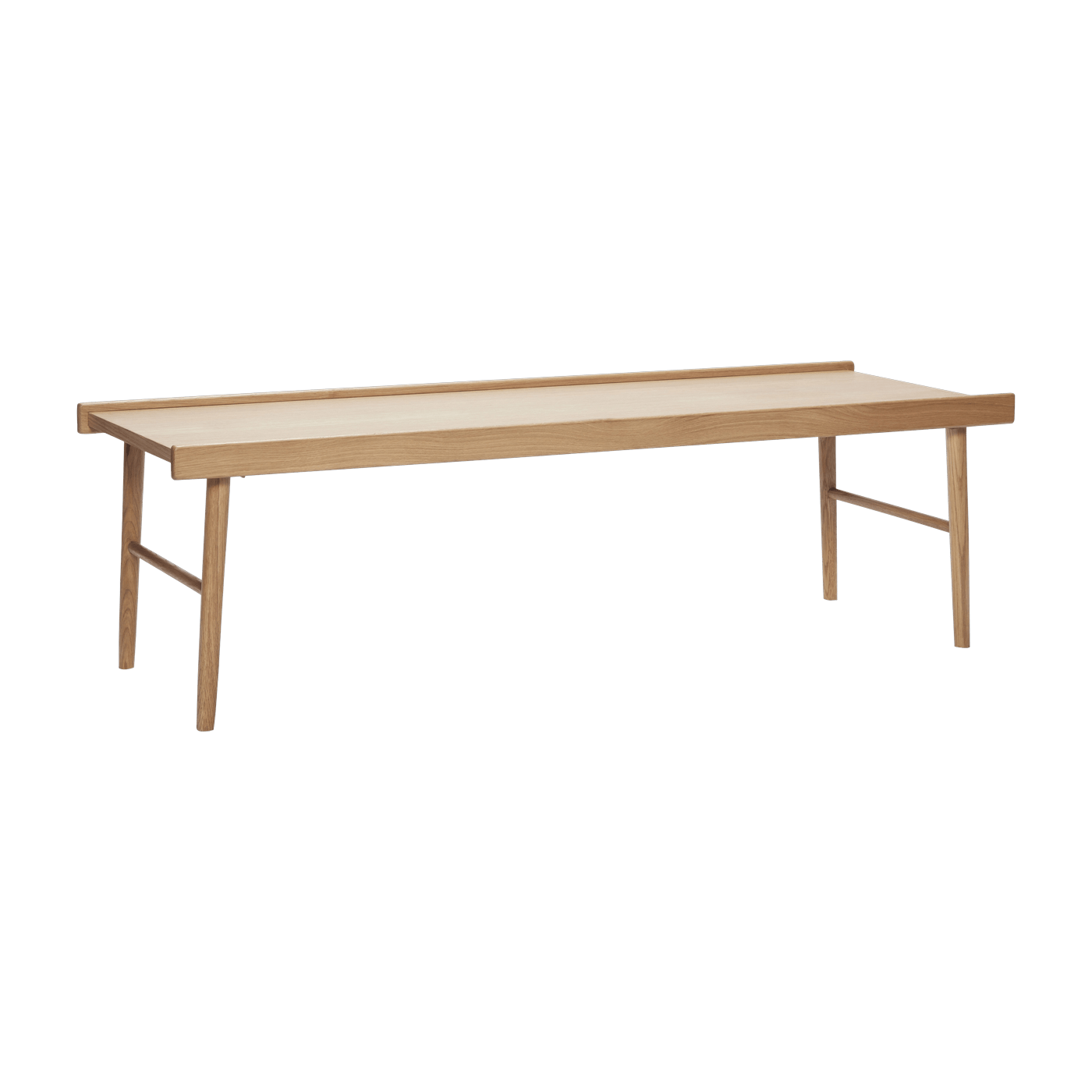 Table basse avec rebords en bois naturel - Hübsch - The Cool Republic