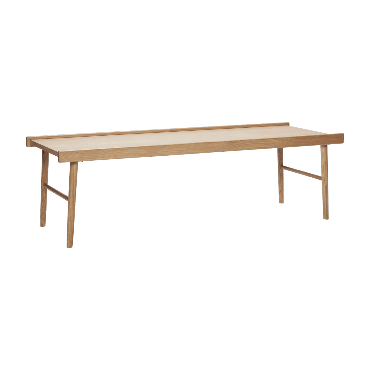 Table basse avec rebords en bois naturel - Hübsch - The Cool Republic