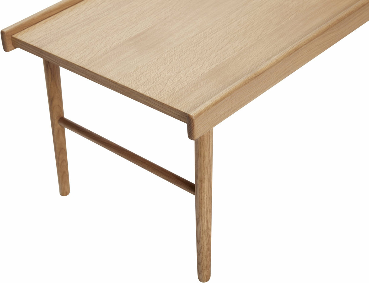 Table basse avec rebords en bois naturel - Hübsch - The Cool Republic