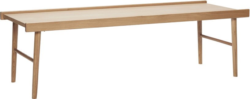 Table basse avec rebords en bois naturel - Hübsch - The Cool Republic
