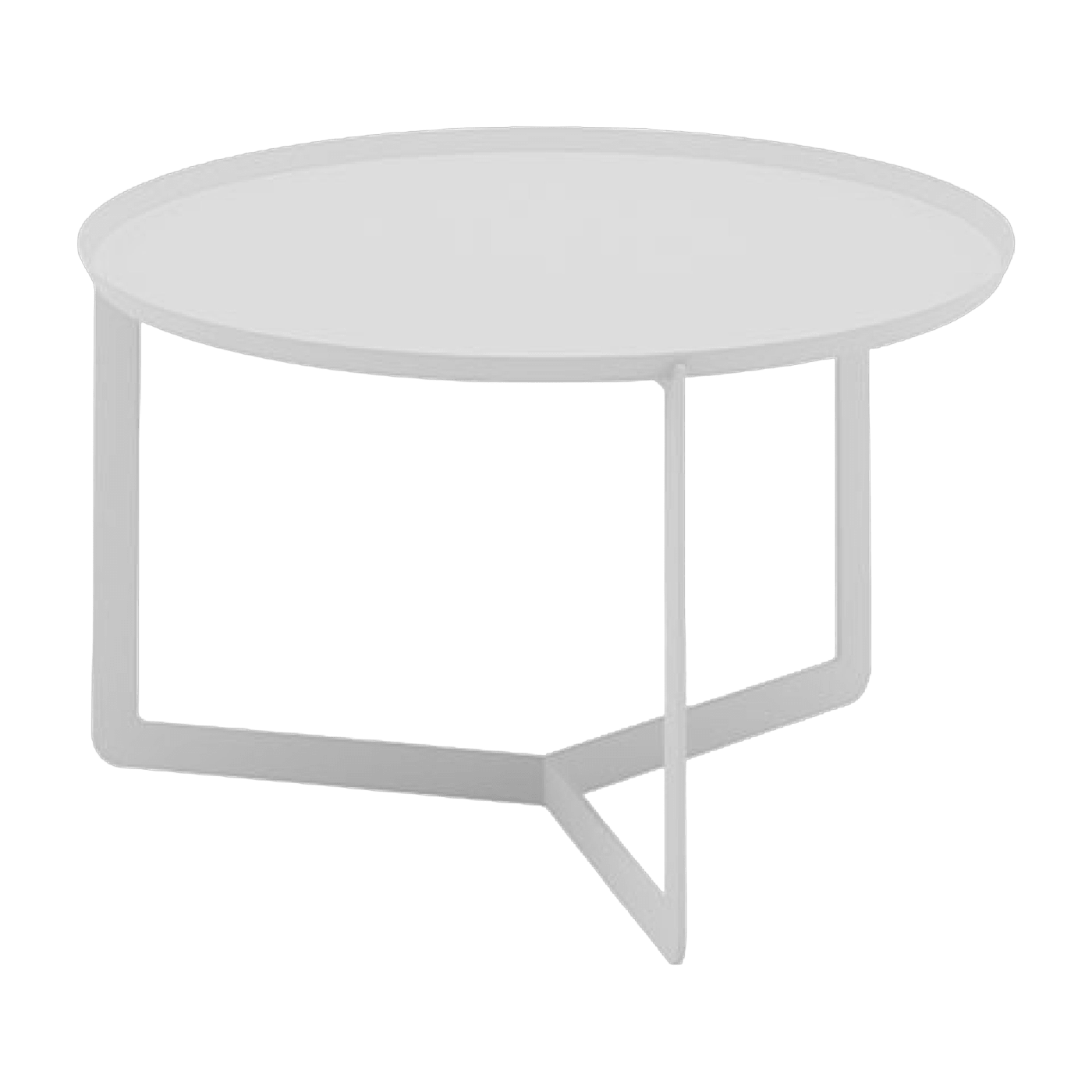 Table basse blanche Round 2 - Meme Design - The Cool Republic