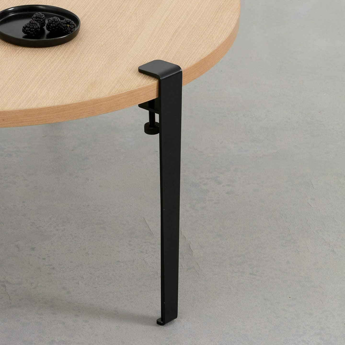 Table basse Brooklyn pieds noir graphite 43 cm - TIPTOE - The Cool Republic