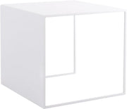 Table basse carré en métal blanc 2 Wall - Custom Form - The Cool Republic