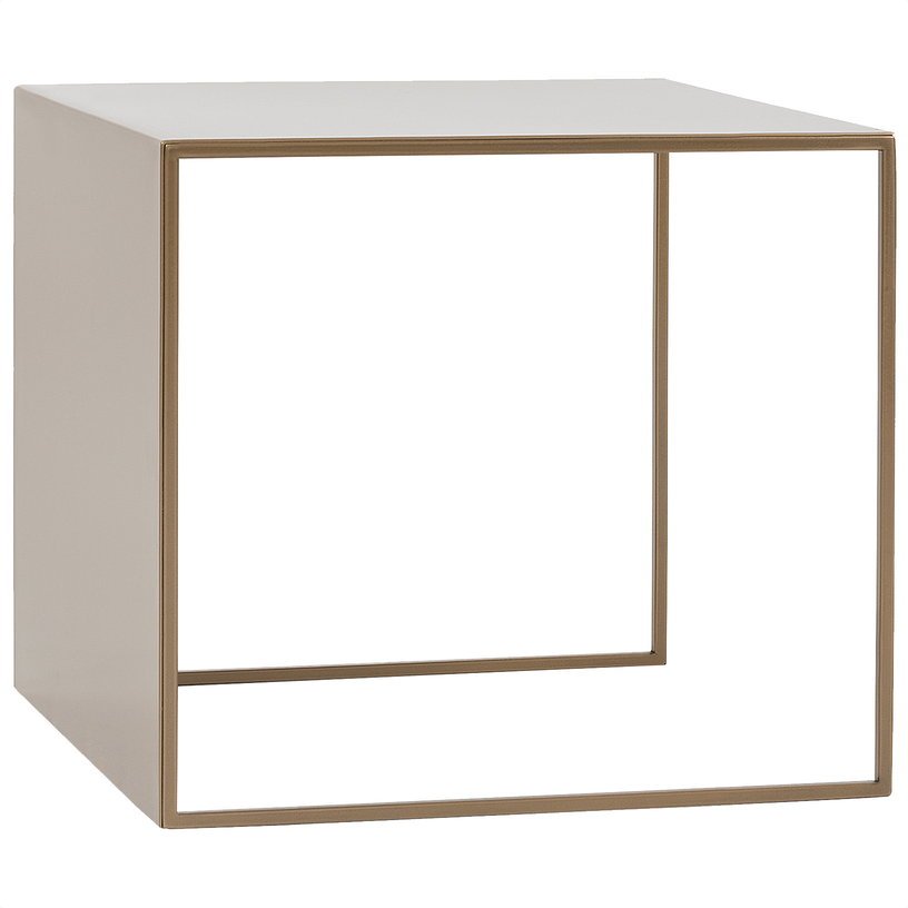 Table basse carré en métal gold 2 Wall - Custom Form - The Cool Republic