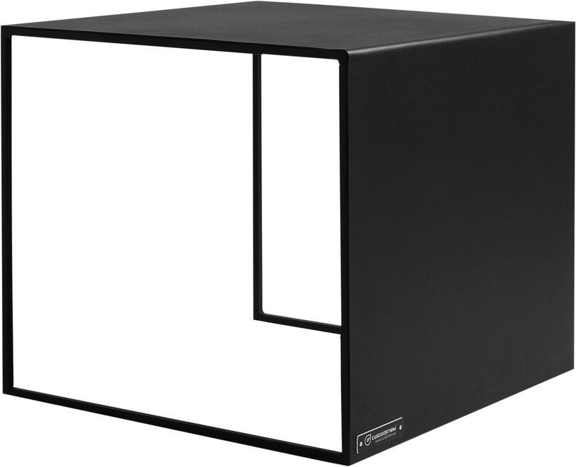 Table basse carré en métal noir 2 Wall - Custom Form - The Cool Republic