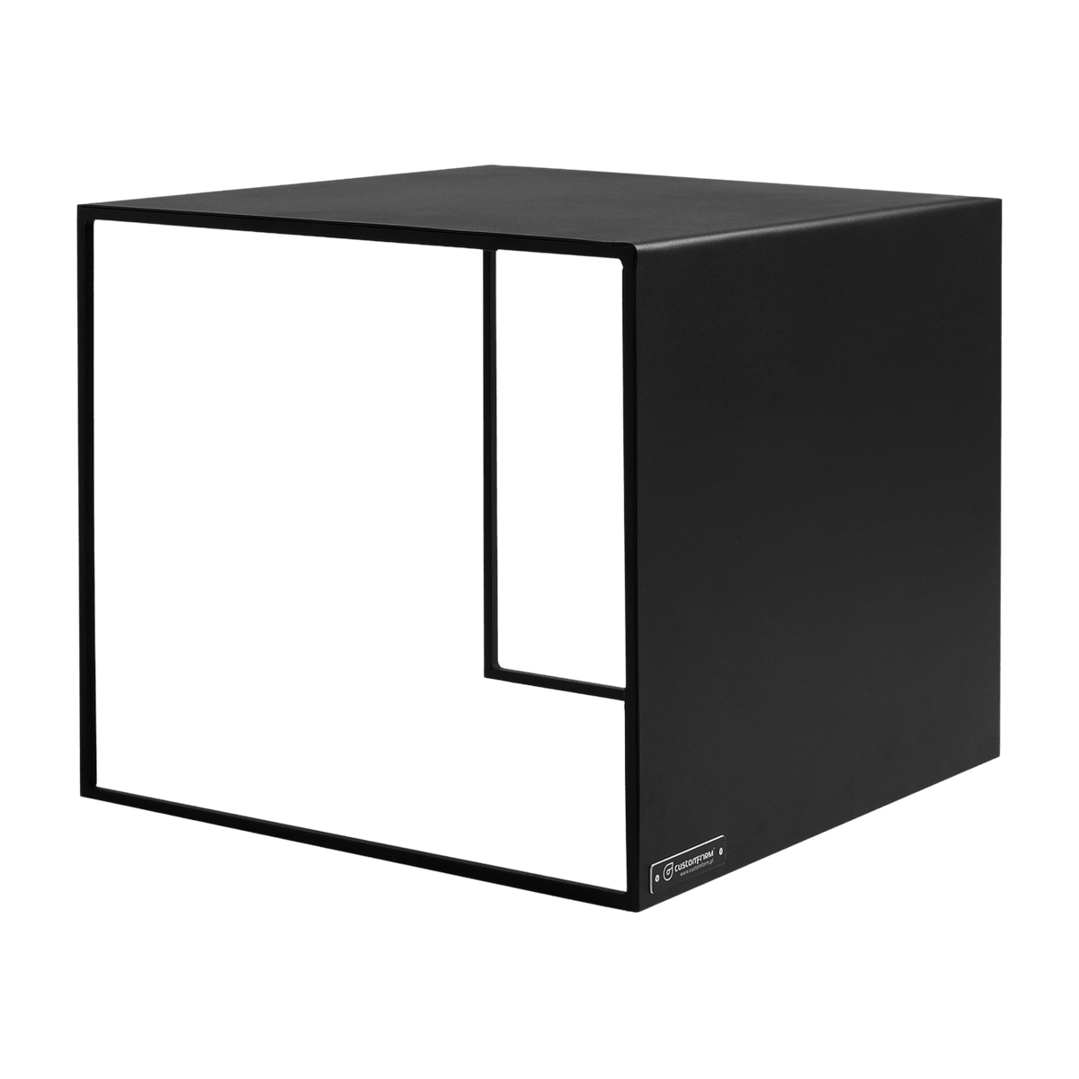 Table basse carré en métal noir 2 Wall - Custom Form - The Cool Republic